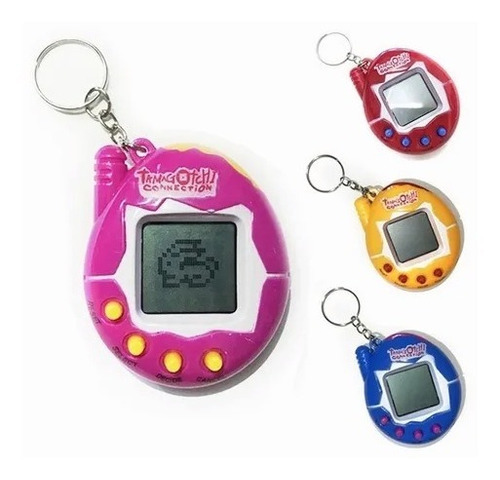 Conjunto de brinquedos digitais Tamagotchi Eggs Virtual Pet LED violeta