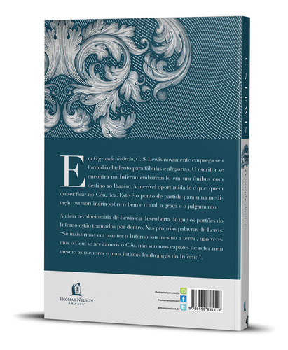 Livro O Grande Divórcio De C. S. Lewis Editora Thomas Nelson Brasil Capa Dura Em Português 2020