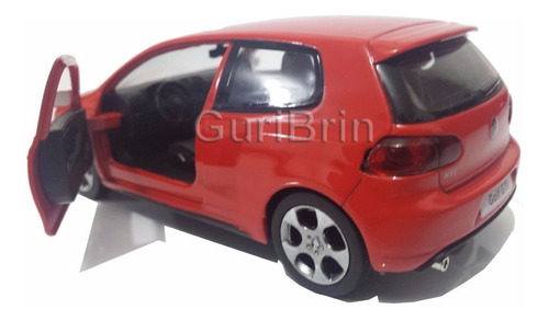Carrinho Golf Gti Vermelho Miniatura 1/32 - Ferro Volkswagen