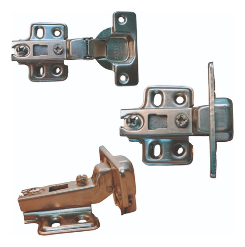 Bisagra Bidimensional Semicurva C/suave 35mm 4pares P/puerta