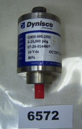 Dynisco Transducer G830-000-20m 0-20000 Psig 10 Vdc Ddq
