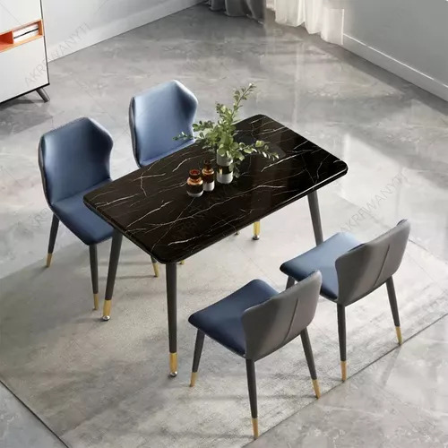 Set De Mesa Minimalista Para El Hogar Negro