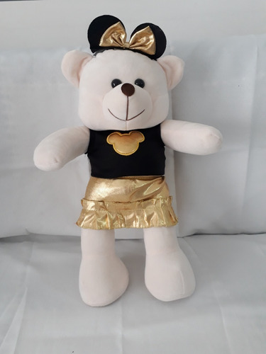 Urso De Pelúcia Ursinha Estilo Minnie 45cm Sua Fiel Amiga 