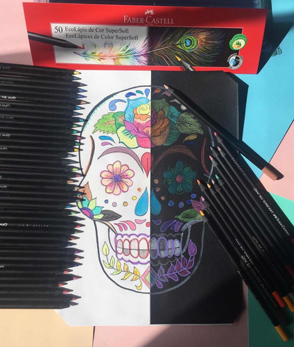 Imagen 2 de 5 de 50 Lápices Supersoft Faber Castell ,colores Súper Brillantes