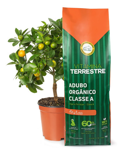 Adubo Fertilizante Orgânico Premium Frutas 1kg