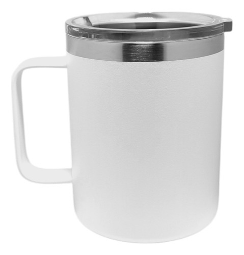 Taza Termica Fox Break Cup Acero Inoxidable 400 Ml Blanco Lisa