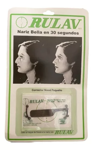 Kit de 6 Pares de Corrector Respingador para Nariz Malubero color Negro