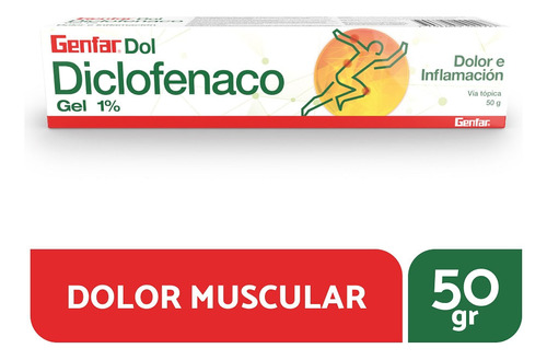 Diclofenaco Genfar Gel Topica 1% X 50g