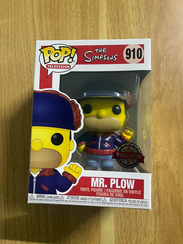 Funko Pop Mr. Plow #910 Special Edition Homero The Simpsons (Usado)