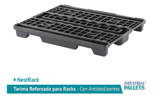 Tarima De Plastico Seminuevo Nestrack Habilitada Para Racks Negro (Usado)