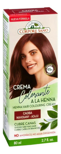  Crema Colorante A La Henna Caoba Corpore Sano