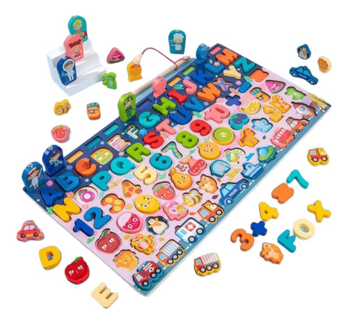 Tablero Montessori Didactico Completo Juego Educativo Niños