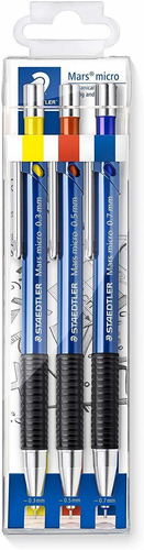 Portaminas 0.7mm Staedtler Mars Micro 775 3 Set 0.3 0.5 .