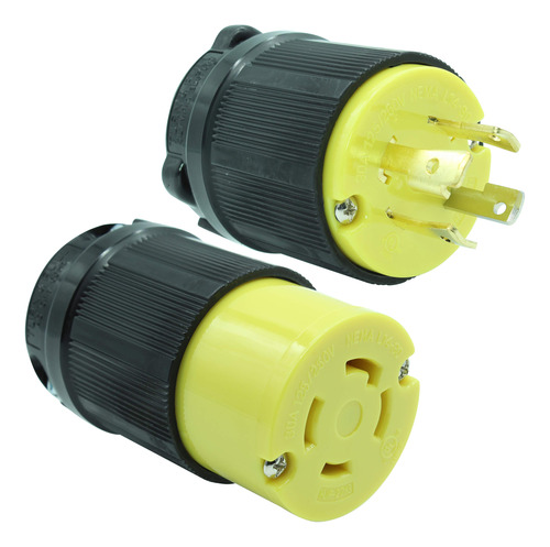 Journeyman-pro - Set De Conector Y Enchufe 30 Amp. Nema L14-