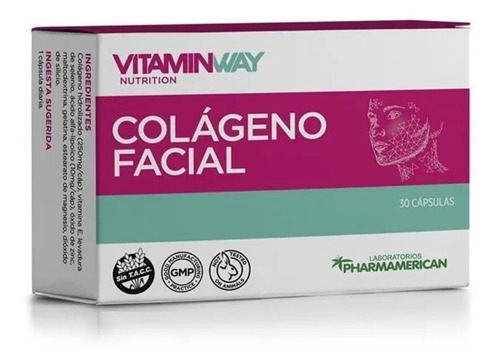 Imagen 1 de 1 de Vitaminway Colágeno Facial 30 Cápsulas