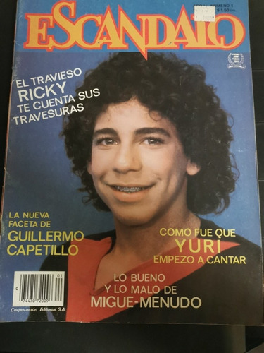 Revista Escándalo Ricky De Menudo Y Yuri