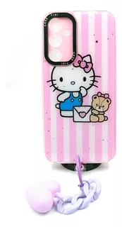 Case Kitty Moño + Mica Cristal Para Samsung Galaxy A34 5g