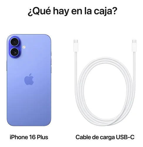 Apple iPhone 16 Plus (128 GB) - Ultramarino - Distribuidor Autorizado