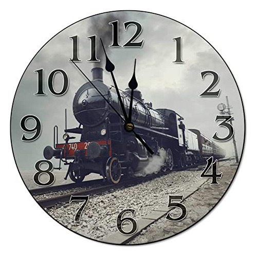 Reloj De Tren Antiguo Reloj De Sala De Estar Reloj De P...