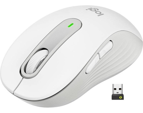 Mouse Logitech Signature M650- Silencioso Grande Blanco