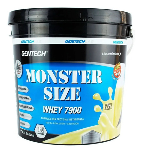 Monster Size Whey Protein 7900 5 Kg Gentech Suplementos