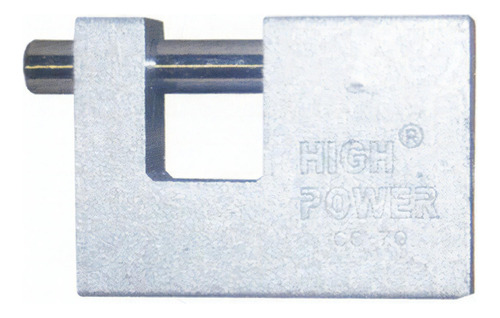 Candado Para Cortina De Hierro 70mm Cro High Power Hig Cd-70 Color Gris