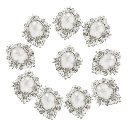Botones De Diamantes De Imitación De Cristal 5 Piezas