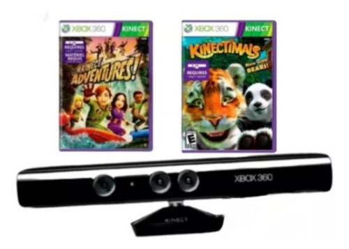 Sensor Kinect Xbox 360 + Jogos - Promoção (Recondicionado)