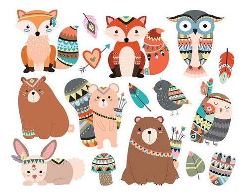 Animalitos Tribal Nordicos Cliparts Png Papeles Fondos