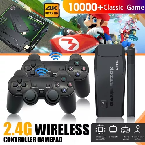 Vídeo Game Pen Drive Jogo Hdmi 2 Console Jogo Antigo Box 4k 15 mil jogos C/ mario