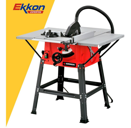 Imagen 3 de 8 de Sierra Circular De Mesa Pie Banco Ingletadora Kommberg 1800w