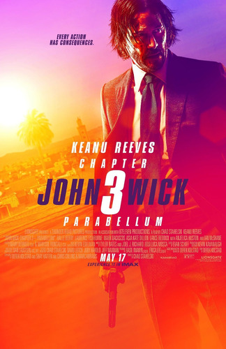 Posters Cine John Wick 3 Lona Vinilica Peliculas 90x60 Cm