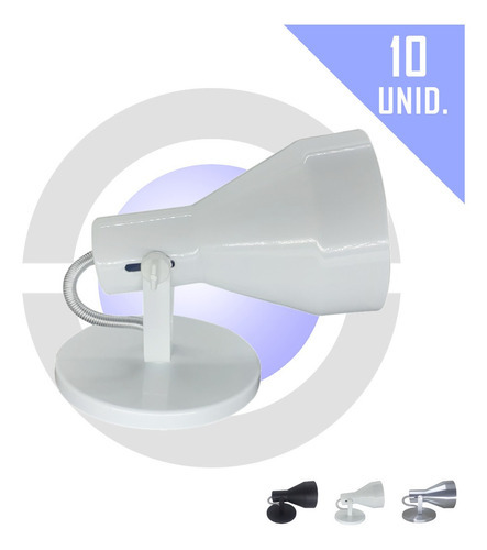 Spot Arandela De Sobrepor P/ Lampada Par30 Led 10uni Cor Branco 110V/220V