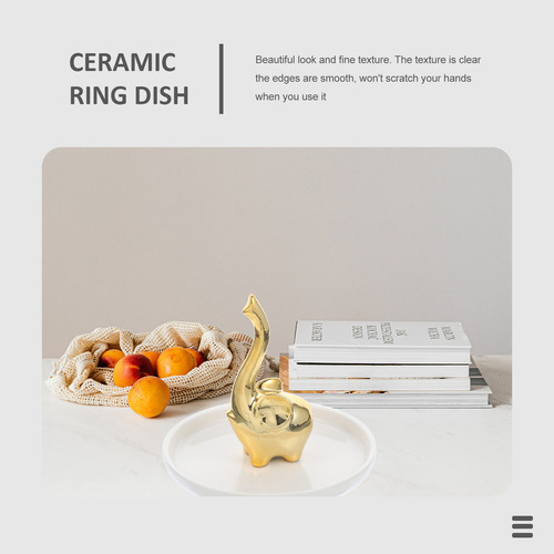 Bandeja Para Joyas Con Diseño De Elefantes Bebés Con Decorac