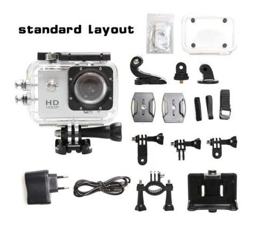 Câmera Estilo Gopro Sport À Prova D'água