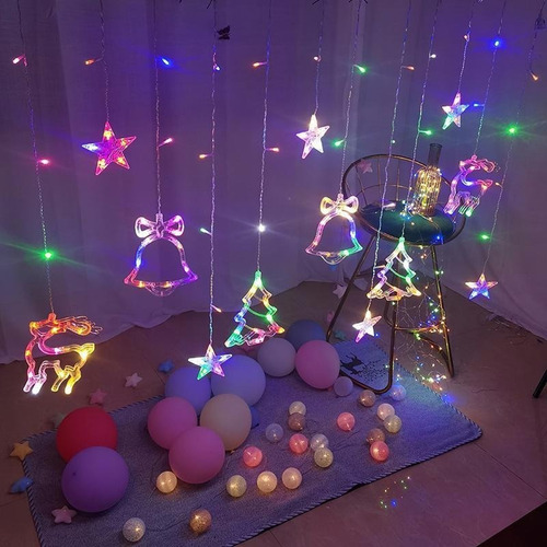 Aplicable A Campana De Ciervo De Navidad Cadena De Luz