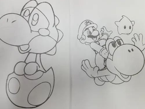 Libro Para Colorear De Yoshi Y Super Mario (tapas Blandas)