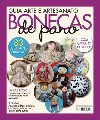Guia Arte E Artesanato Bonecas De Pano 130 Páginas Nº 2014