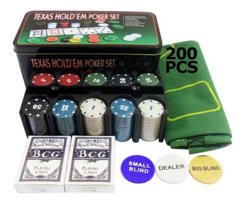 Fichas De Poker 200 Pcs + Llavero De Ficha Masplay