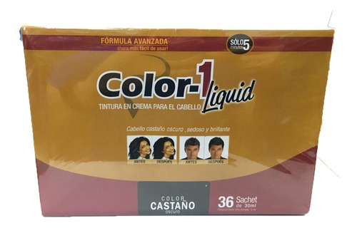 Tintura Liquida Color 1 Caja X 36 Sache - Kg a $157
