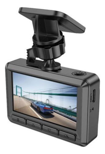 Hoco Dv3 Dashcam Videocamara C/display P/auto Doble Canal Bk Color Negro