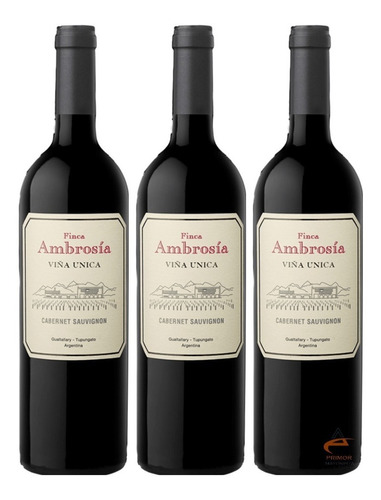 Vino Finca Ambrosia Viña Unica Cabernet Sauvignon 3x750ml 