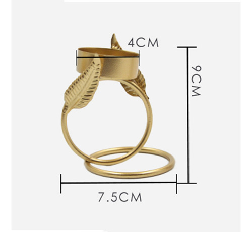 3 Peças De Suporte De Vela De Metal De Mesa Suporte De Vela