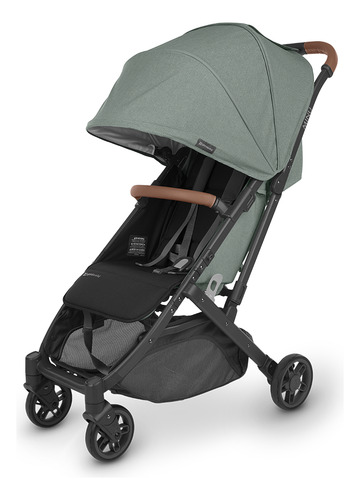 Coche Liviano Compacto Uppababy Minu V2 Color Verde Chasis Negro