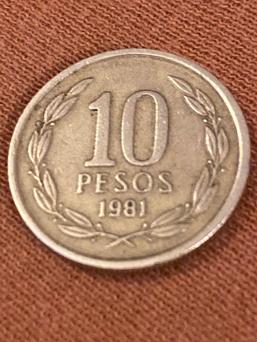 Moneda De Diez (10) Pesos Con Ángel De La Libertad