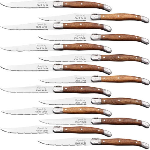 Cuchillo De Carne Laguiole. Mxlag-010, 14pzas, 23cm 