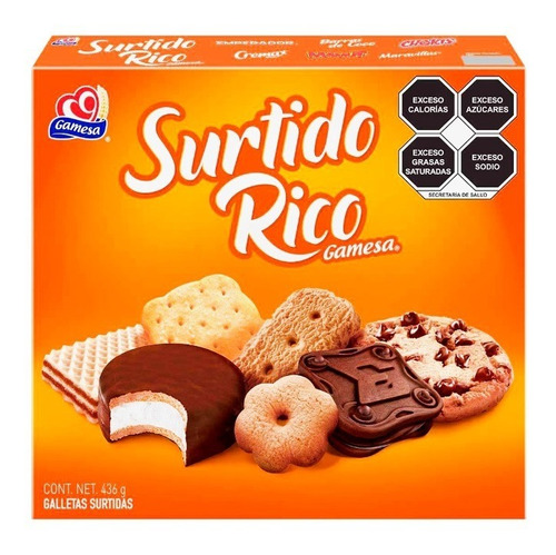 Galletas Gamesa Surtido Rico 872 G