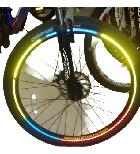 Borde De Ruedas De Bicicleta Reflectantes Pegatinas Hola Vis