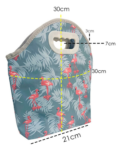 Bolsa Térmica Pratica + Marmita Fit Academia Praia Parque