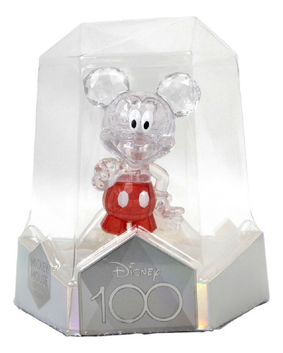 Boneco Mickey Mouse Figura De Crystal Disney 100 Anos Fun